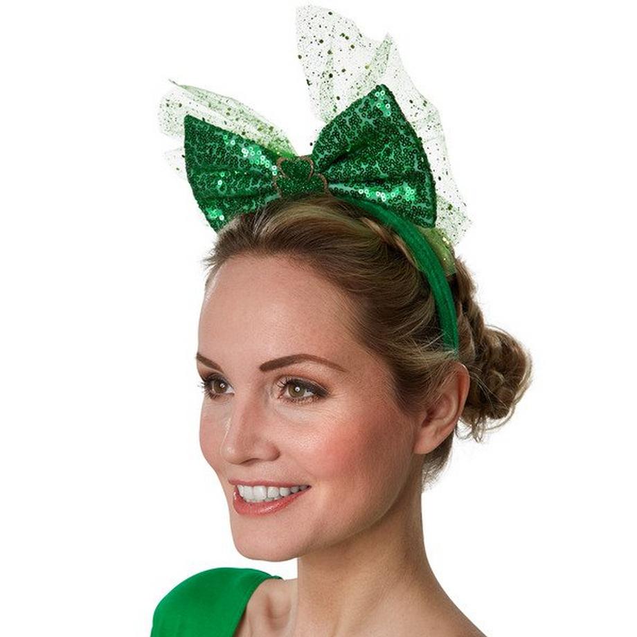 Tectake  Parure de tête avec ruban et paillettes pour la Saint-Patrick 