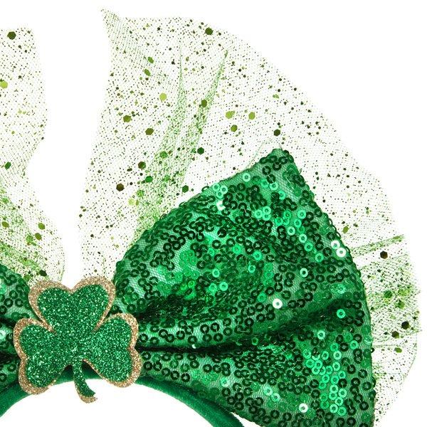 Tectake  Ornamento per il capo da Festa di San Patrizio - Fiocco con paillettes 