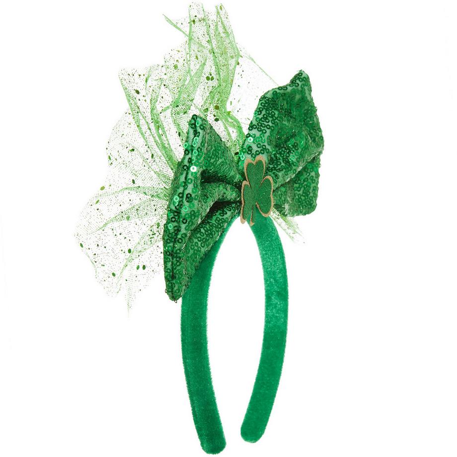 Tectake  Parure de tête avec ruban et paillettes pour la Saint-Patrick 