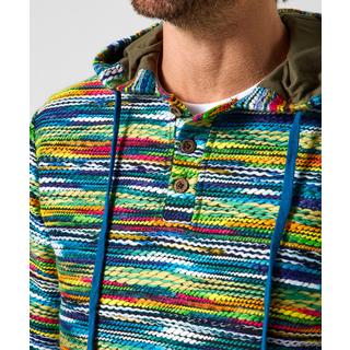 Joe Browns Hoodie rayé avec patte de boutonnage  