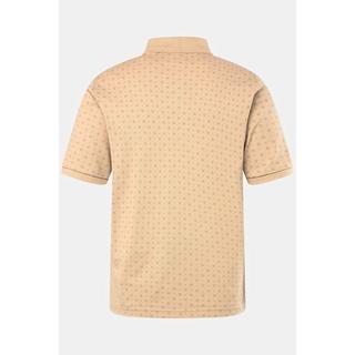 JP1880  Maglia polo con stampa allover, collo polo e mezze maniche, fino alla tg. 8XL 