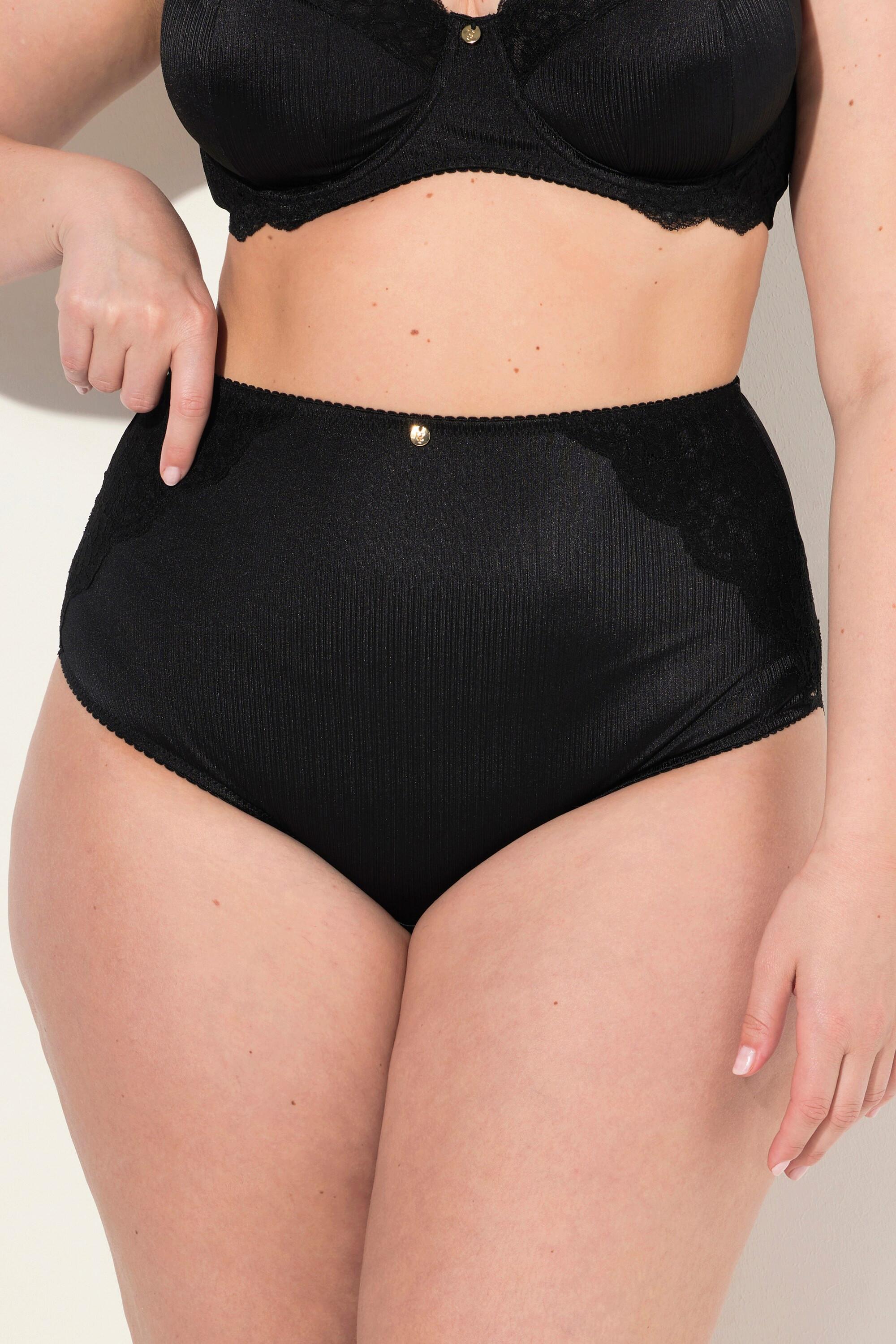 Ulla Popken Maxi Slip Raso Pizzo sul Retro  