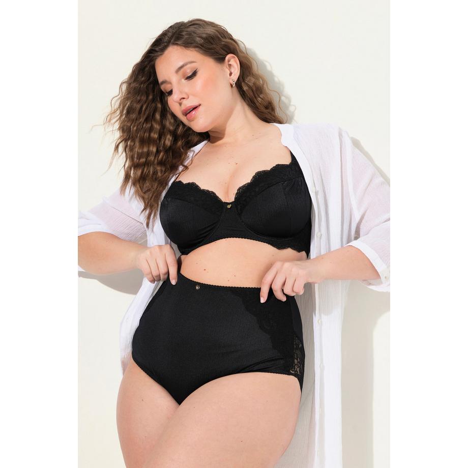 Ulla Popken Culotte Maxi Satin Dentelle au Dos  