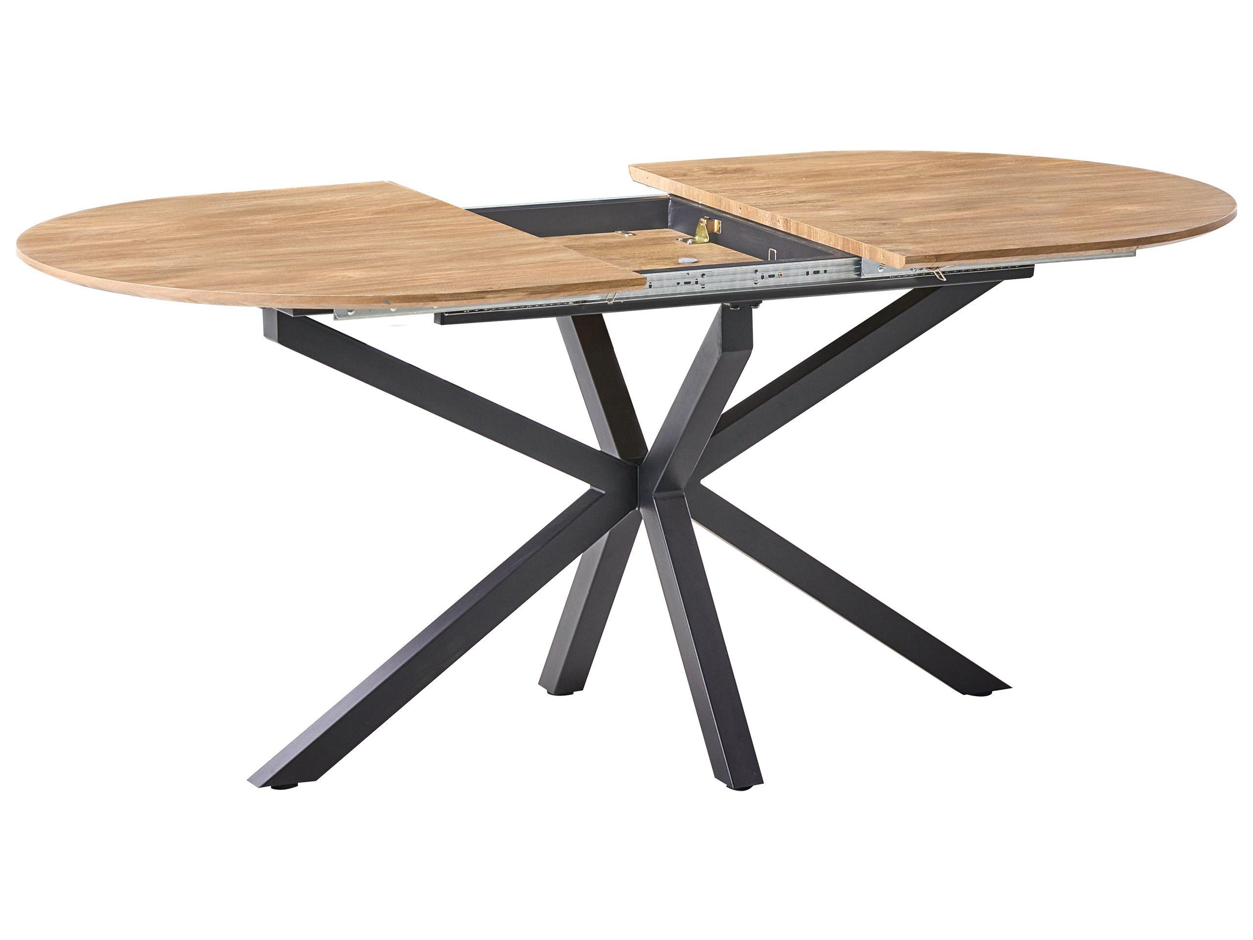 Beliani Ausziehbarer Esstisch aus MDF-Platte Modern MACQUARIE  