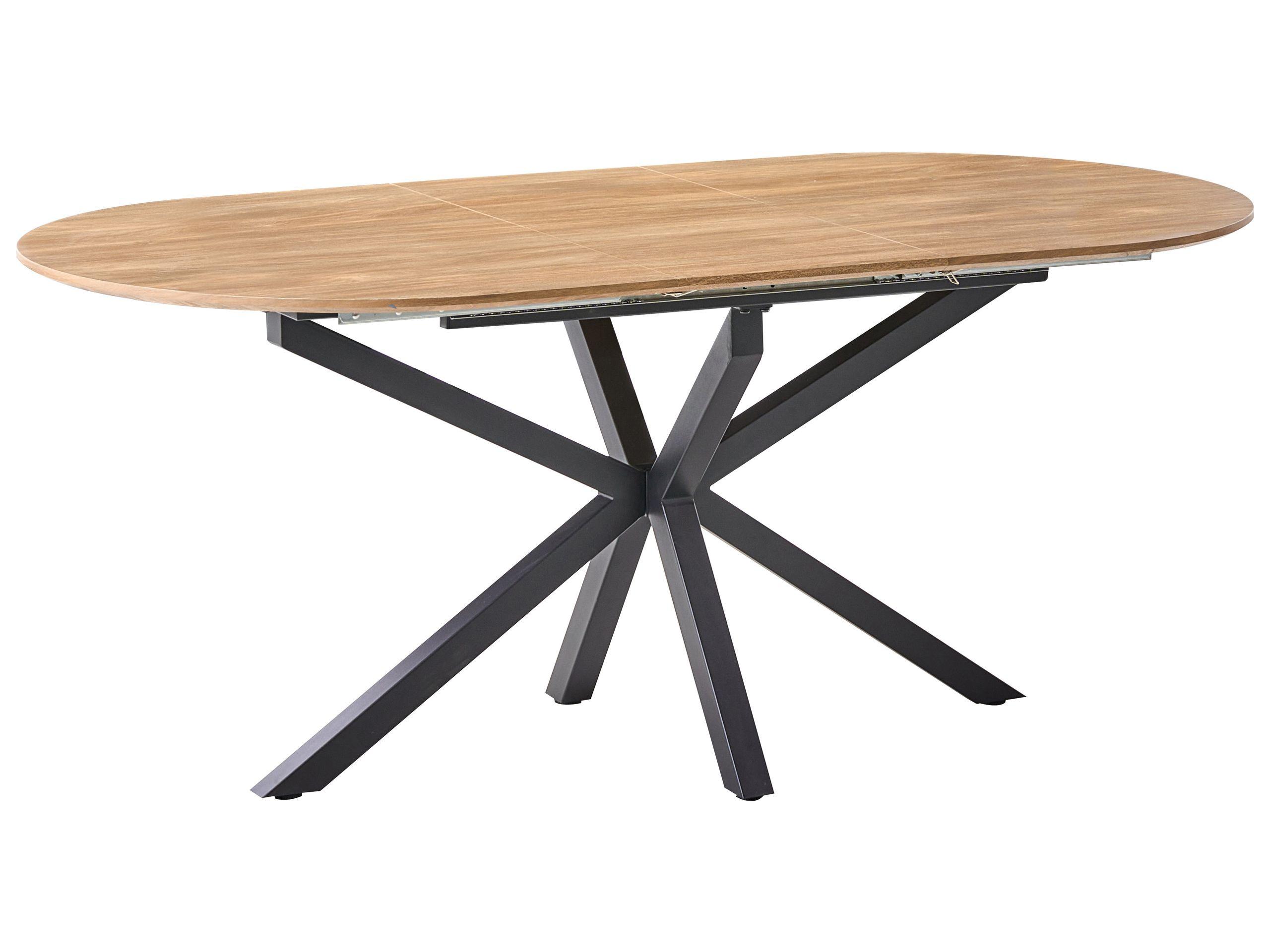 Beliani Ausziehbarer Esstisch aus MDF-Platte Modern MACQUARIE  