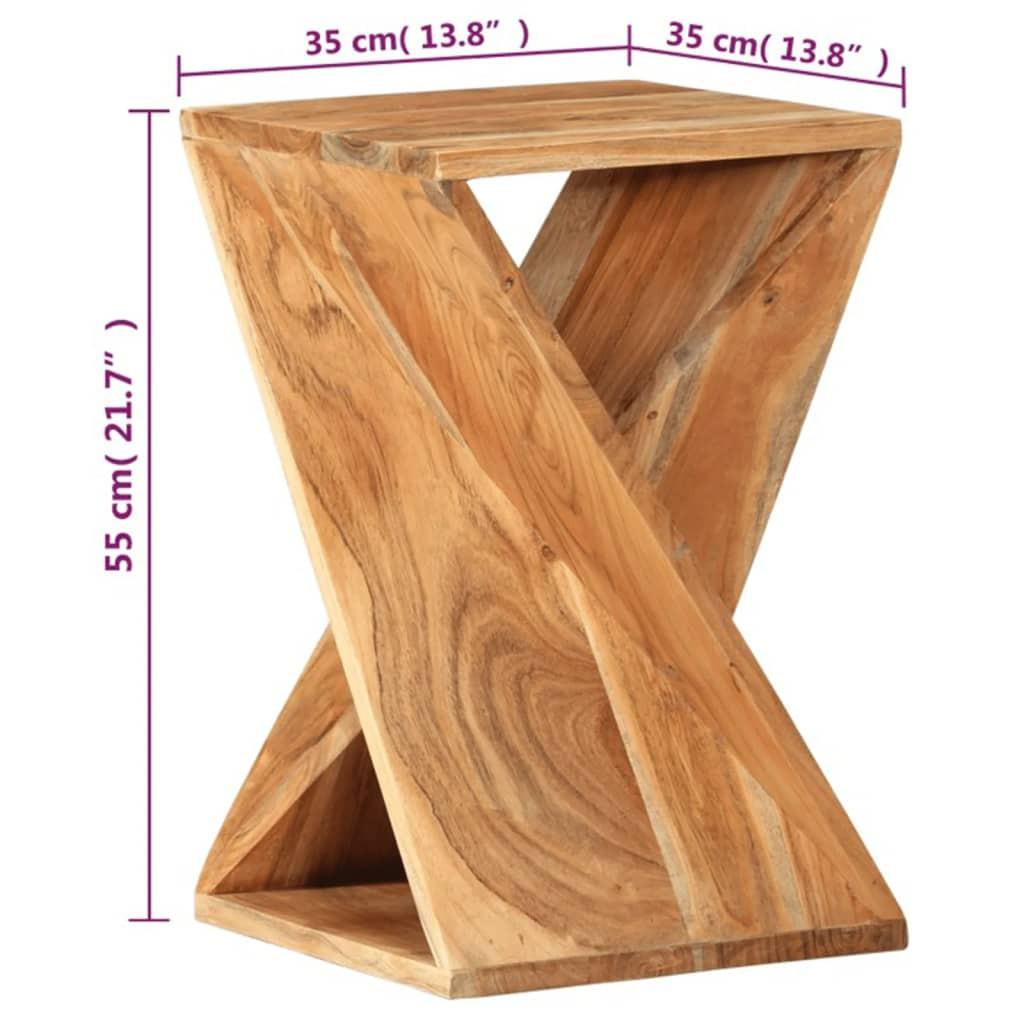 VidaXL Table d'appoint bois d'acacia  