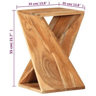 VidaXL Table d'appoint bois d'acacia  