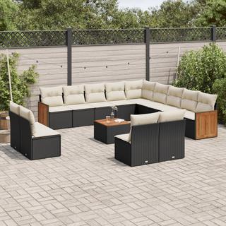 VidaXL Ensemble de canapés de jardin rotin synthétique  