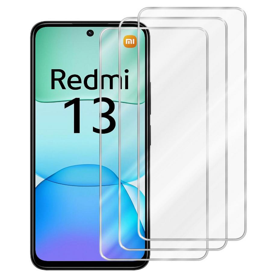 3x Film de protection pour Xiaomi RedMi 13 4G verre trempé