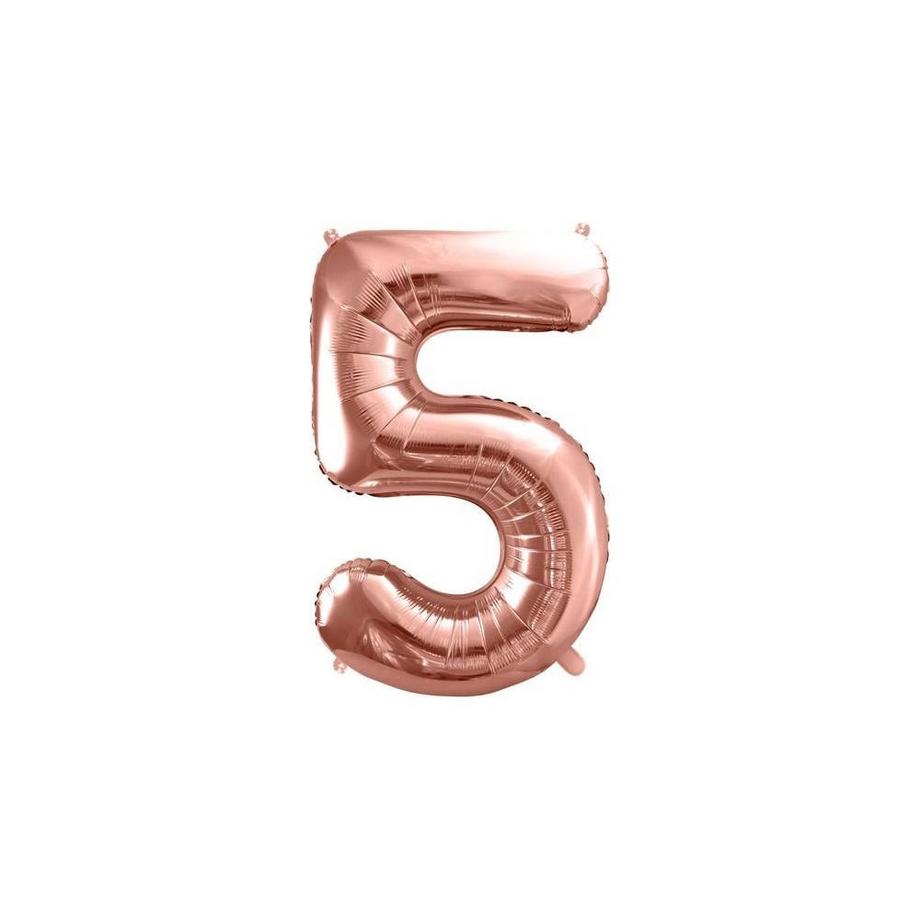 PartyDeco  Ballon en feuille  Chiffre 5 