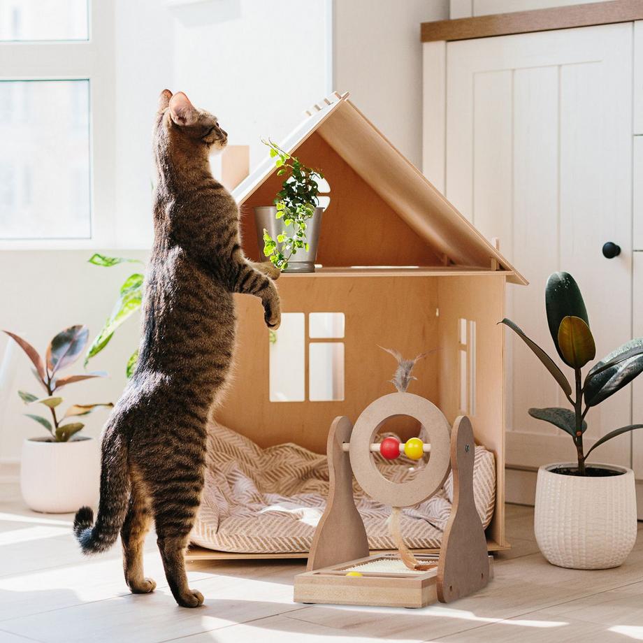 B2X  Tapis griffoir pour chats avec tapis en sisal 