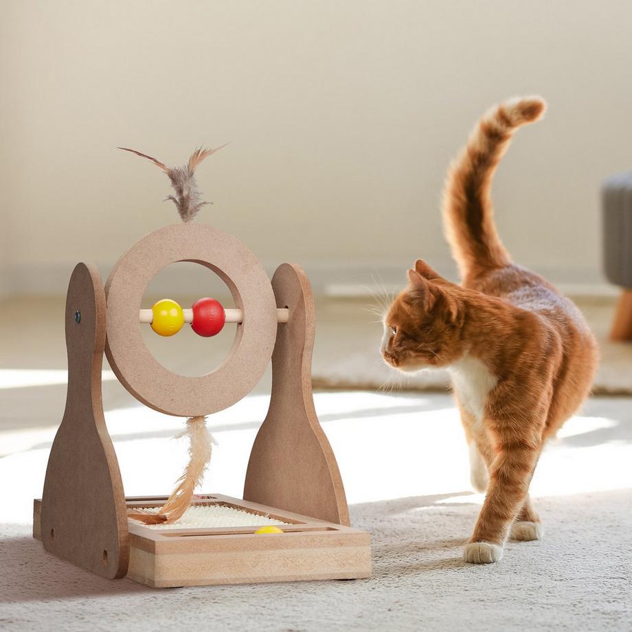 B2X  Tapis griffoir pour chats avec tapis en sisal 