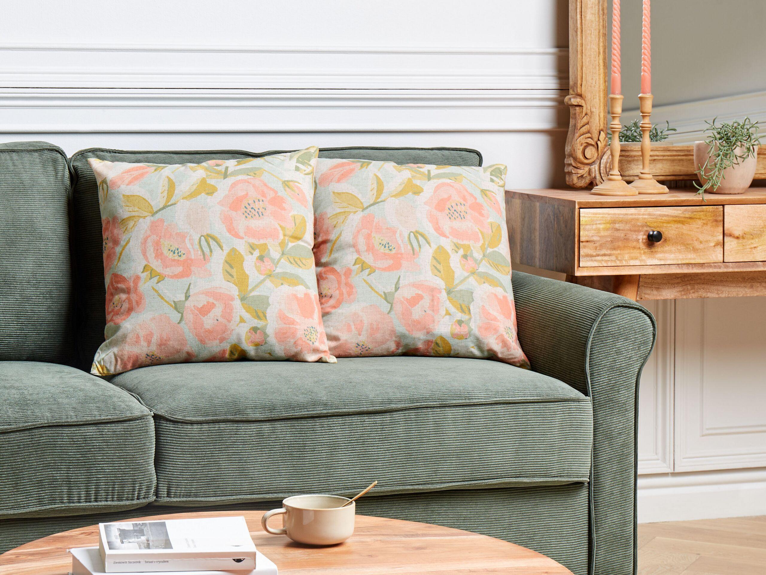 Beliani Dekokissen 2er Set aus Polyester Boho ZAHRIYE  