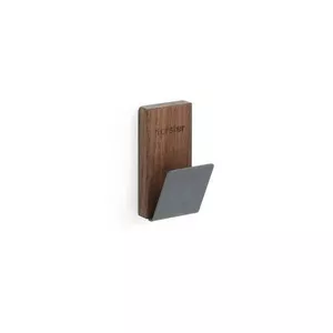 Patère magnétique rectangulaire noix