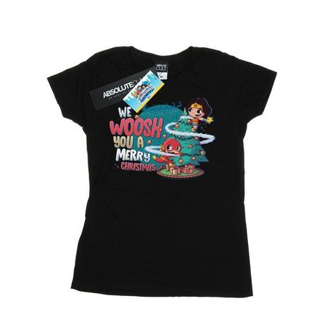 DC COMICS  Super Friends We WHOOSH You A Merry Christmas TShirt 