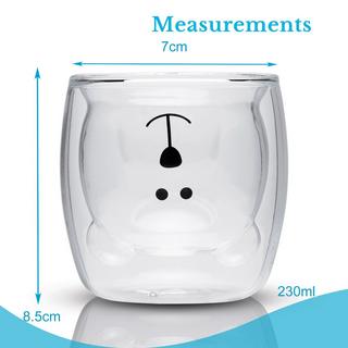 Intirilife 2x Doppelwandiges Thermo Glas Set  