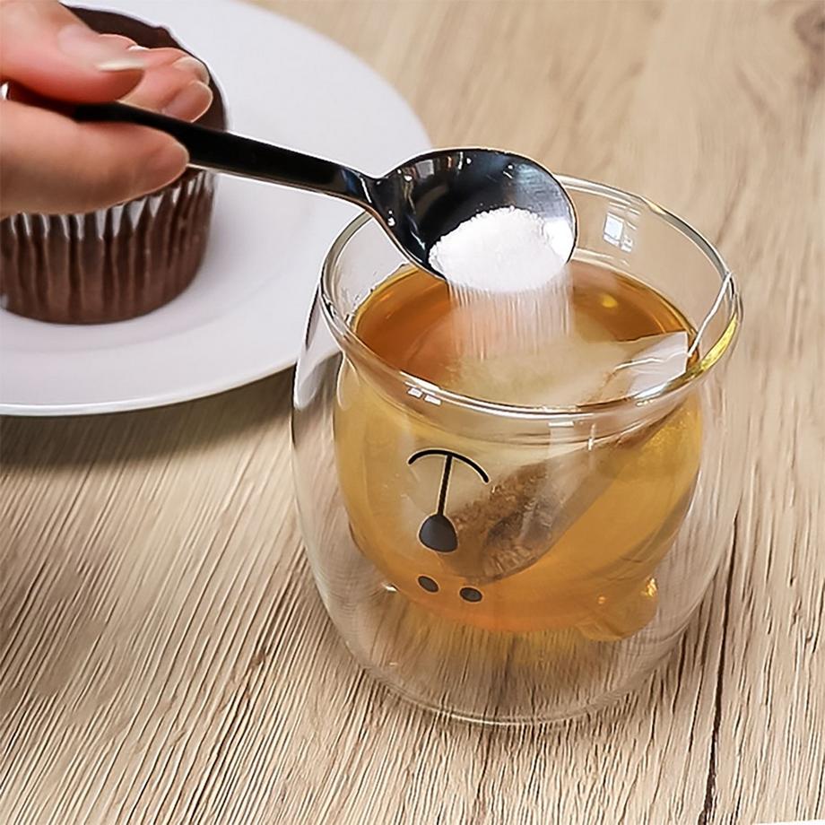 Intirilife 2x Doppelwandiges Thermo Glas Set  