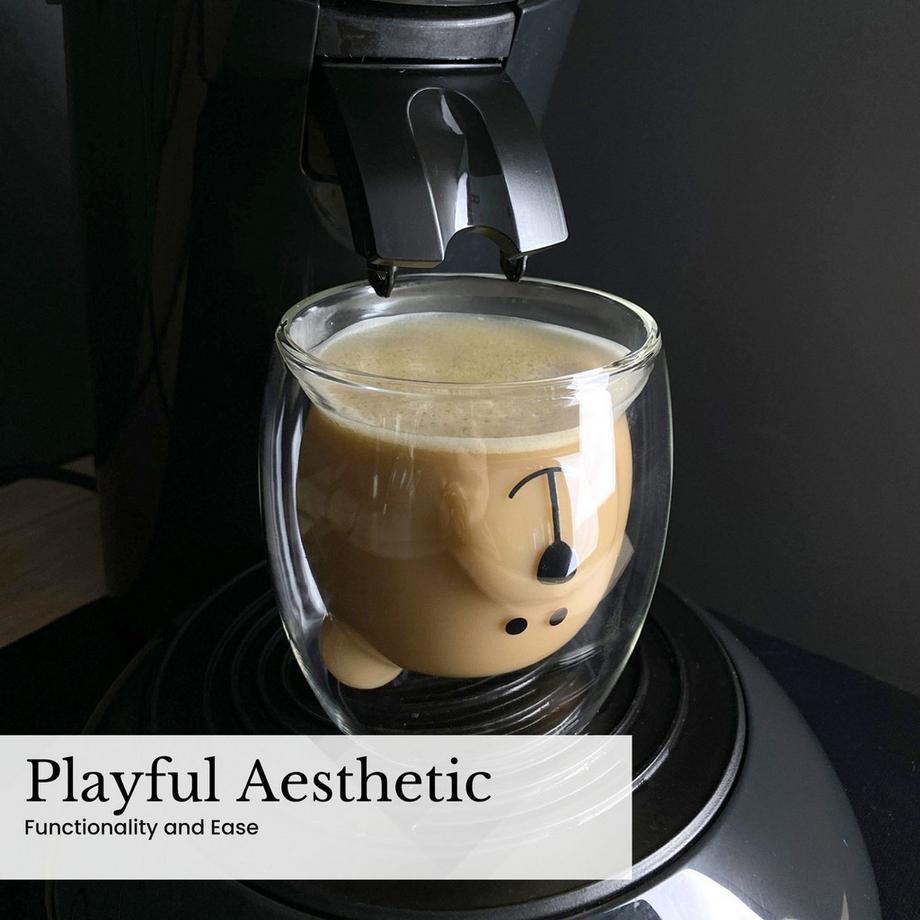 Intirilife 2x Doppelwandiges Thermo Glas Set  