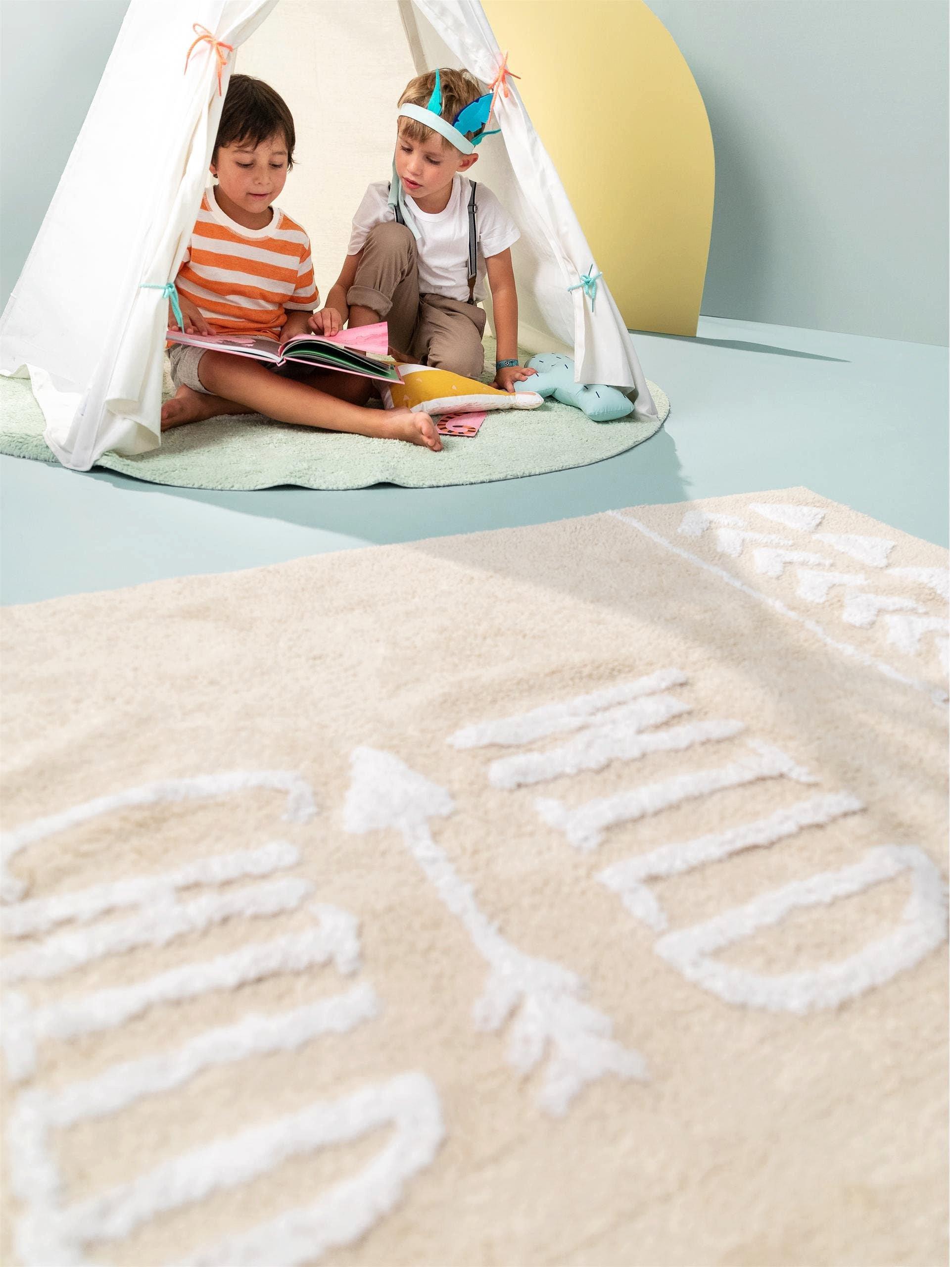 Benuta Tappeto lavabile per bambini Inka Beige  