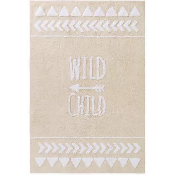 Waschbarer Kinderteppich Inka Beige