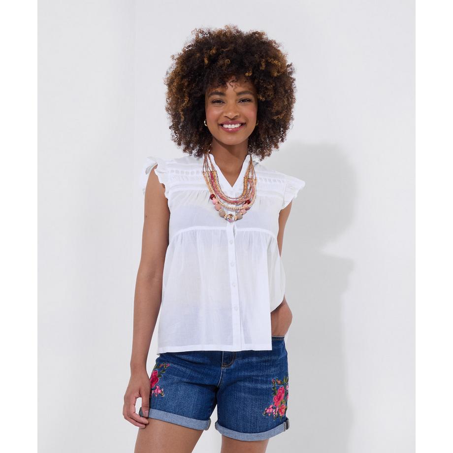 Joe Browns Chemisier Plis Nervurés Col Mandarin  