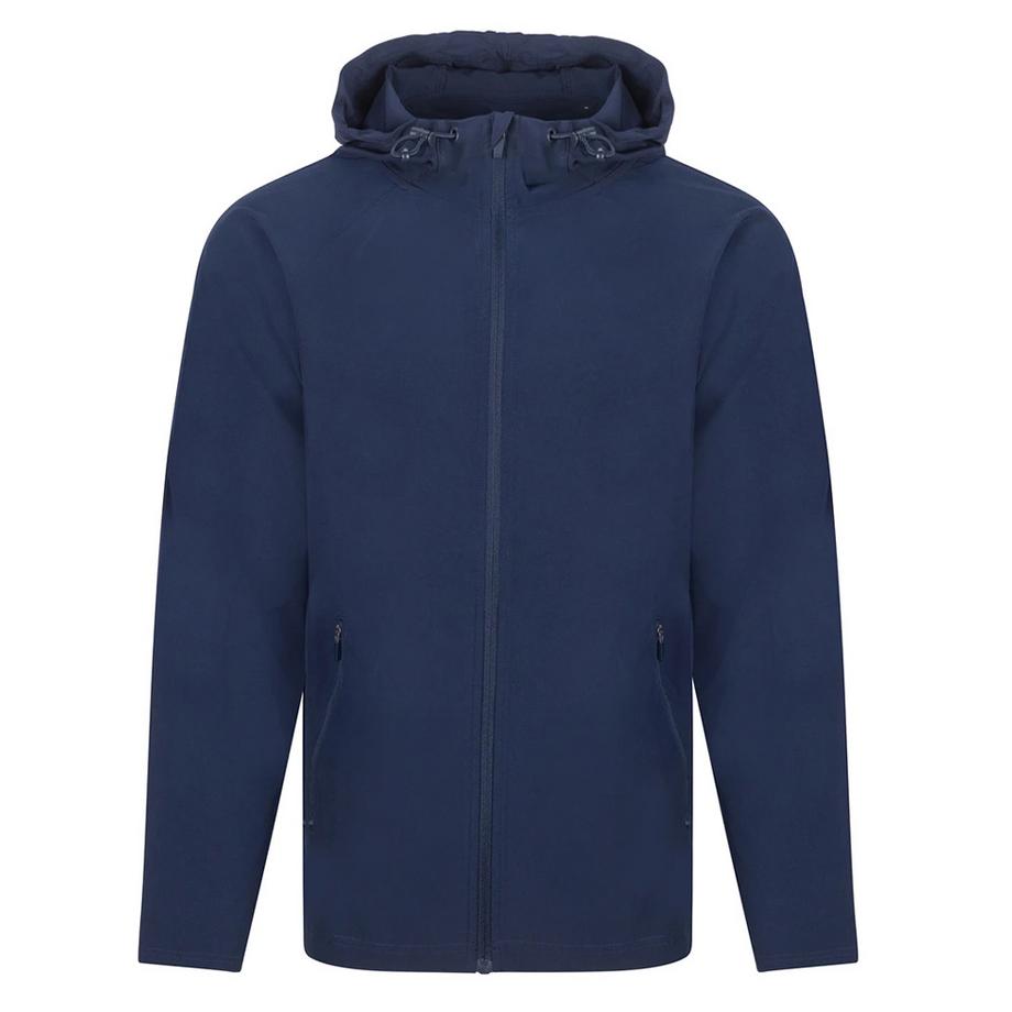Felpa Con Cappuccio E Zip Intera Tessuto Tecnico