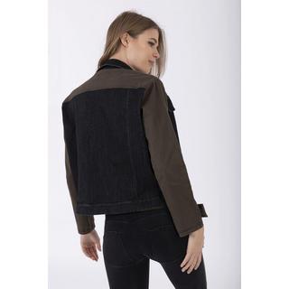 FREDDY Giacca Lunga in Denim Color Block  