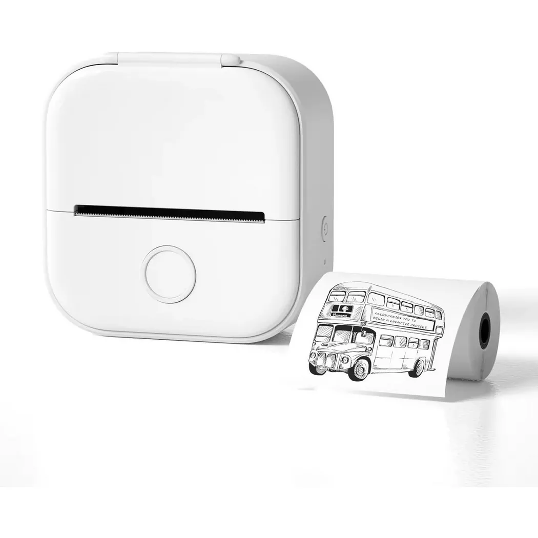 Phomemo - T02 Tintenloser Mini-Drucker, Weiss