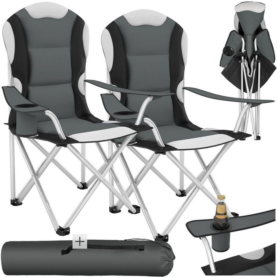 2 sedie da campeggio imbottite