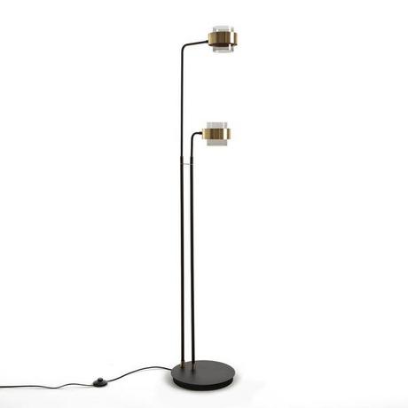 La Redoute Intérieurs Lampadaire à 2 bras verre et métal  
