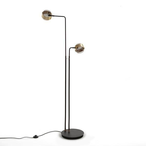 La Redoute Intérieurs Lampadaire à 2 bras verre et métal  