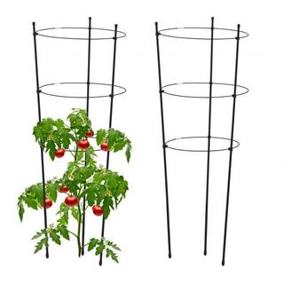 B2X Support pour plantes 76 cm noir, lot de 2  