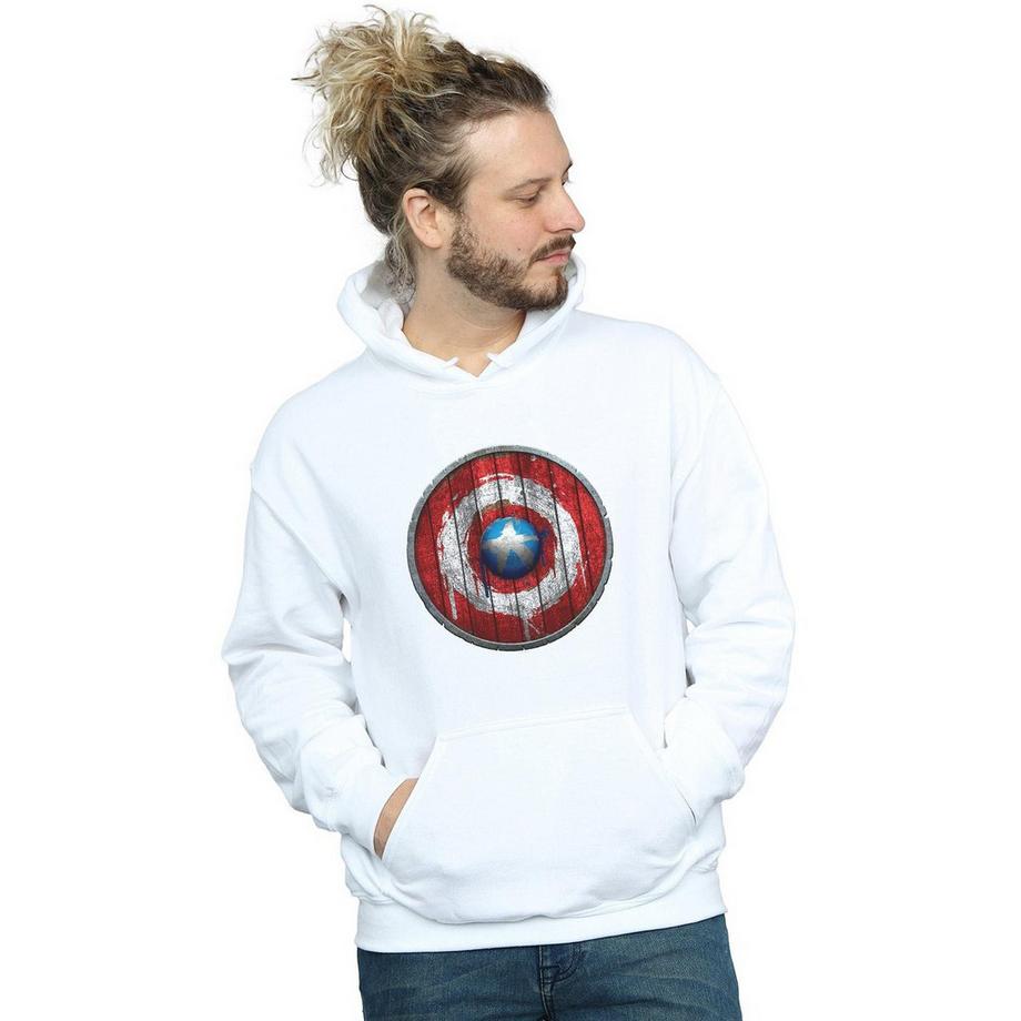 MARVEL Sweat à capuche avec imprimé bouclier  