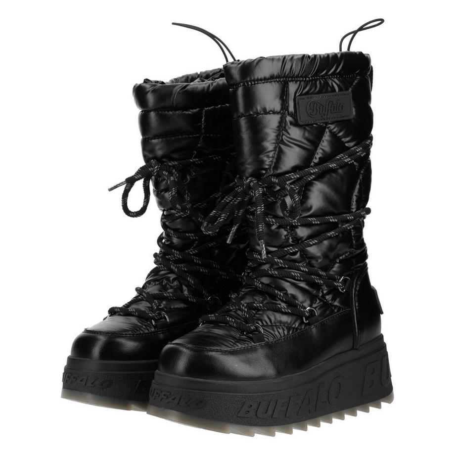 Buffalo Bottes à lacets avec semelle plateforme  