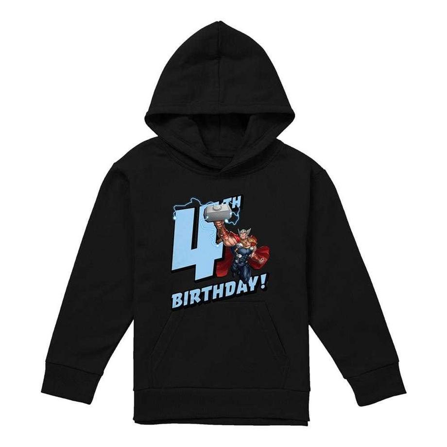 Sweat À Capuche 4ème Anniversaire Motif Thor