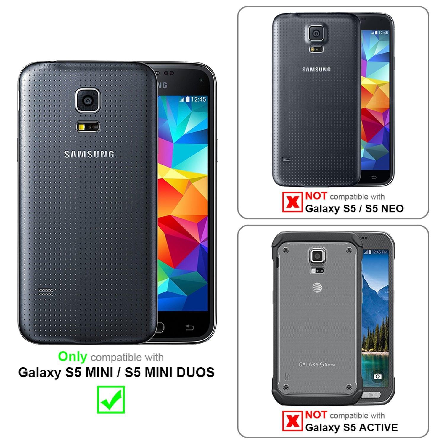 Cadorabo  Hülle für Samsung Galaxy S5 MINI / S5 MINI DUOS Magnetverschluss, Standfunktion 