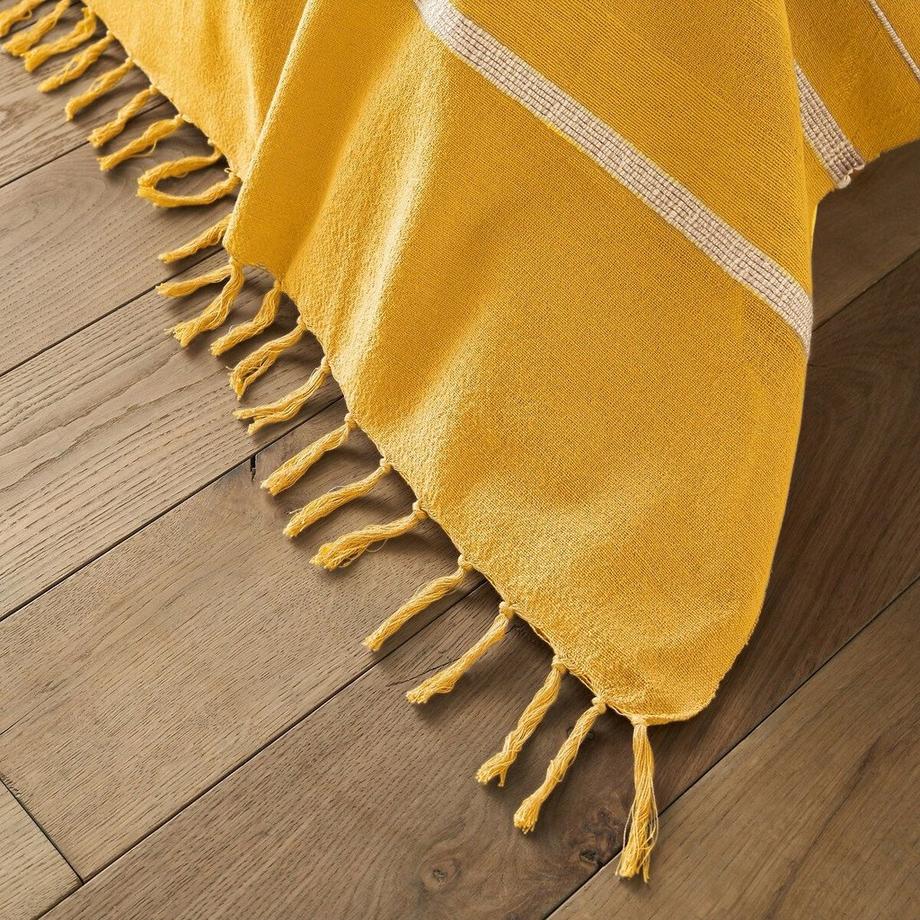 La Redoute Intérieurs Nedo Dessus de lit Rayé avec Franges  