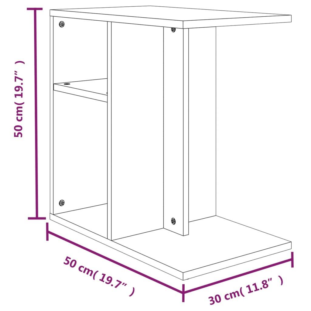 VidaXL Table d'appoint bois d'ingénierie  