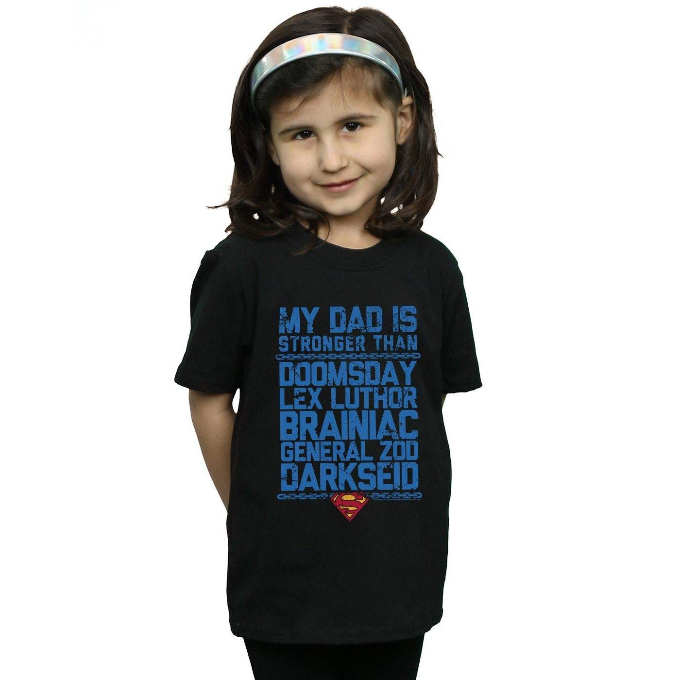 DC COMICS  My Dad Is Stronger Than TShirt 