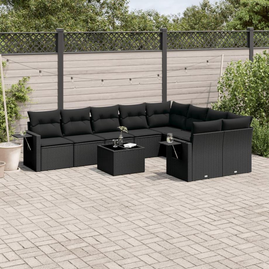 VidaXL set divano da giardino Polirattan  