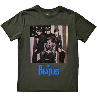 The Beatles American Flag Grafikdruck T-Shirt  