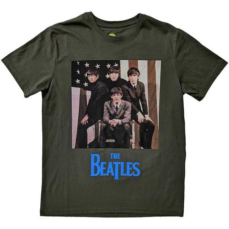 The Beatles American Flag Grafikdruck T-Shirt  