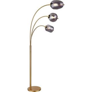 mutoni Lampadaire métal laiton 3xE14  