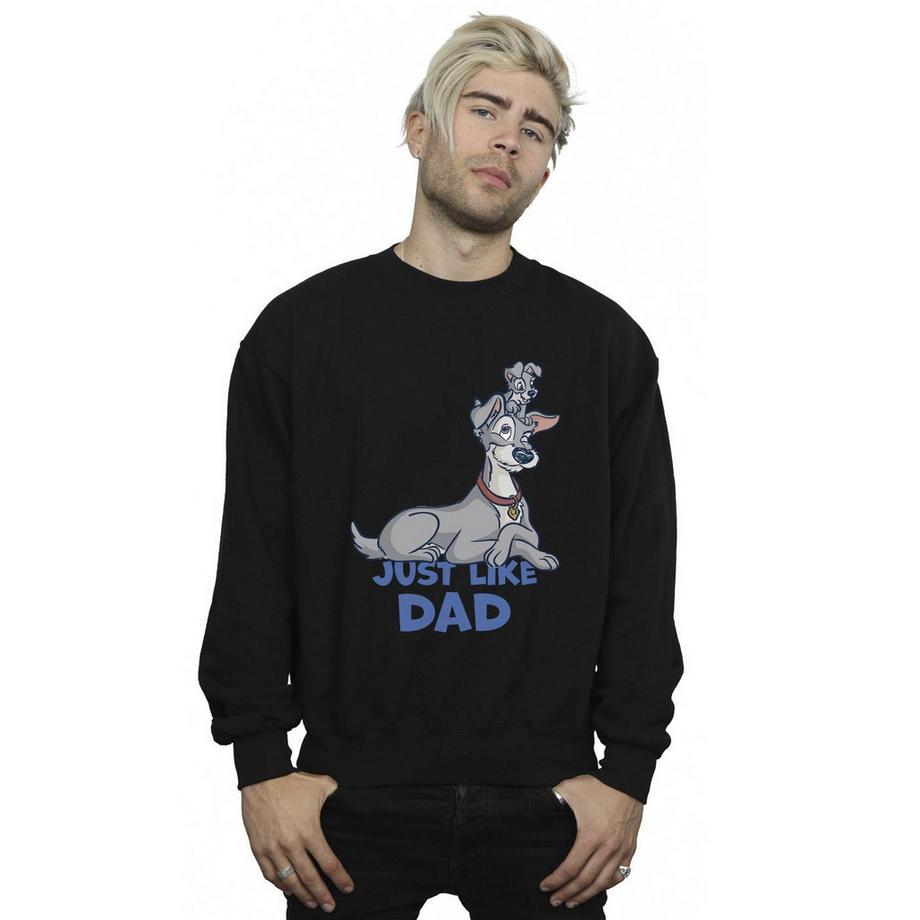 Disney Lady And The Tramp Just Like Dad Sweatshirt  