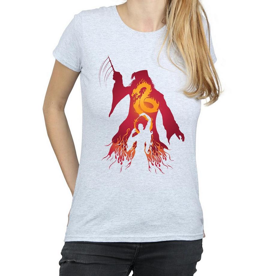 Harry Potter Dumbledore e Voldemort Silhouette T-Shirt  