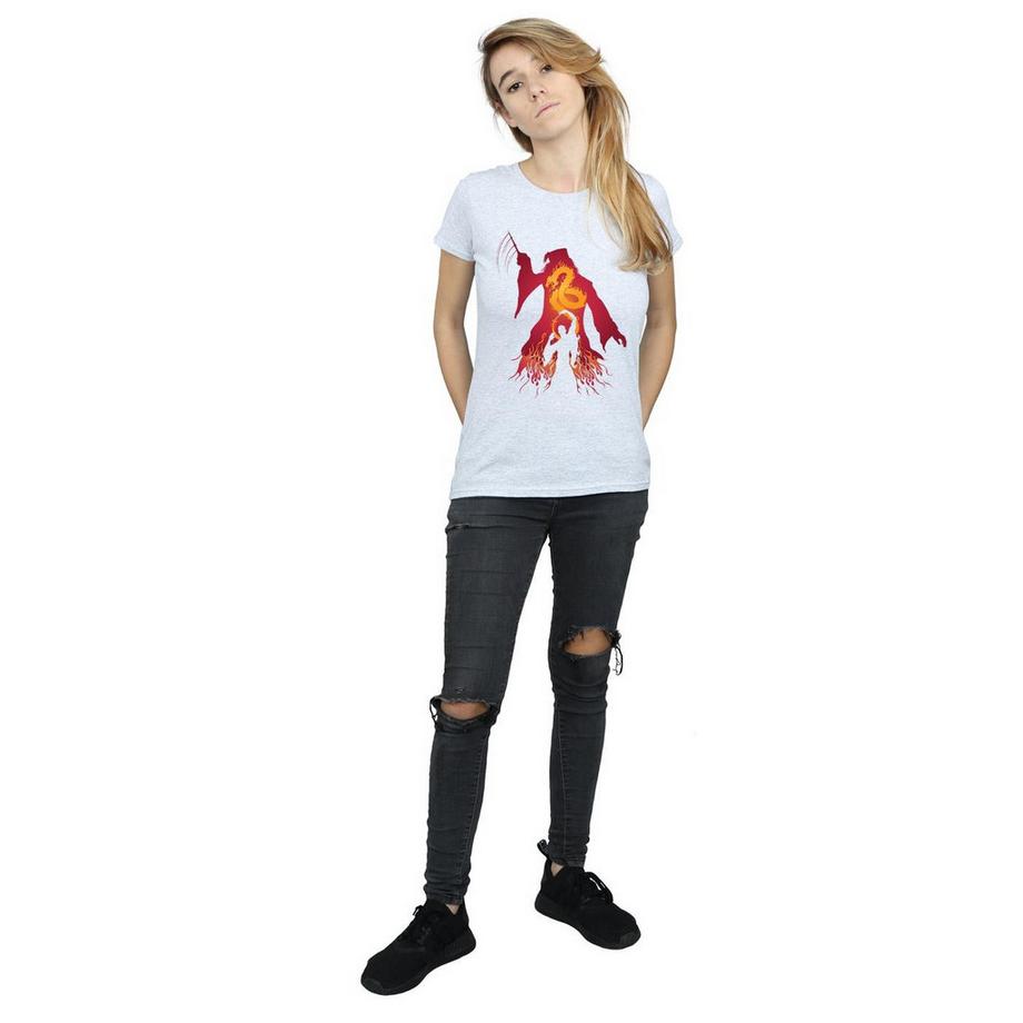Harry Potter Dumbledore e Voldemort Silhouette T-Shirt  