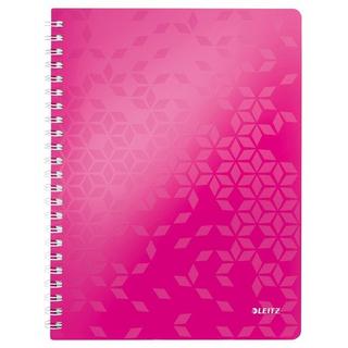 Leitz LEITZ Spiralbuch WOW PP A4 46380023 pink 80 Blatt  