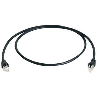 Telegärtner  L00006A0055 RJ45 Cavo di rete, cavo patch CAT 6A S/FTP 25.00 m Nero Ritardante di fiamma, Privo di 