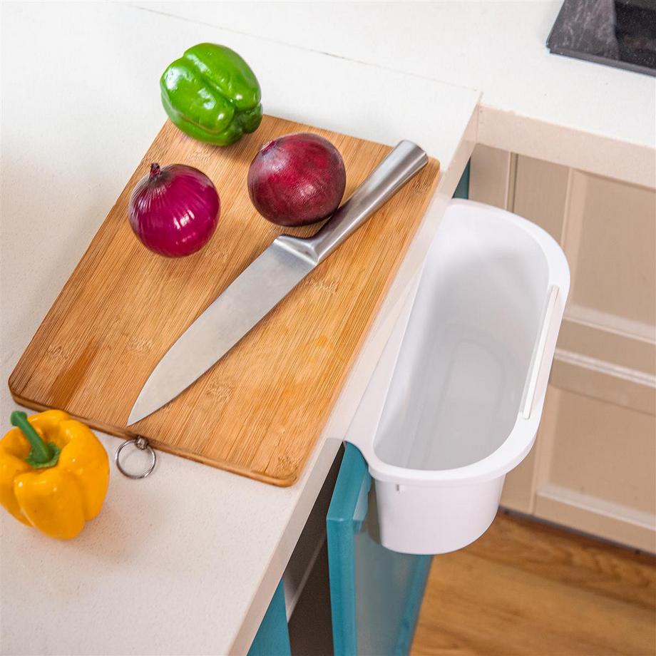 Intirilife Mülleimer zum Aufhängen mit Müllspatel  