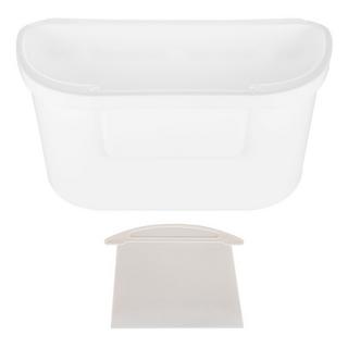 Intirilife Poubelle à suspendre  avec spatule à ordures - Poubelle tout usage pour cuisine  